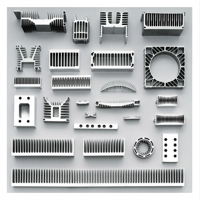Various Shaped Heat Sink Industrial Aluminium Customized Extrusion Profile