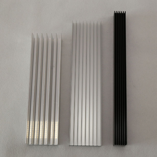 Mill Finish Anodized Customize Dimension Tapped Aluminum Heat Sink 