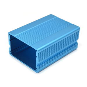Customized Aluminum Profile Extrusion Enclosure Blue Anodized With Panels