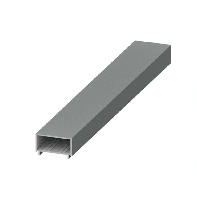 Grey Powder Coated Aluminum Hand Railing Extruded Profile