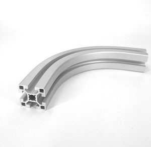 Bending Anodized Frame Smooth Texture Handrail Aluminum Profile 