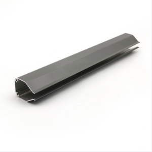 Curtain Tracking Rail Aluminum Grey Powder Coating Channel Extrusion Profile