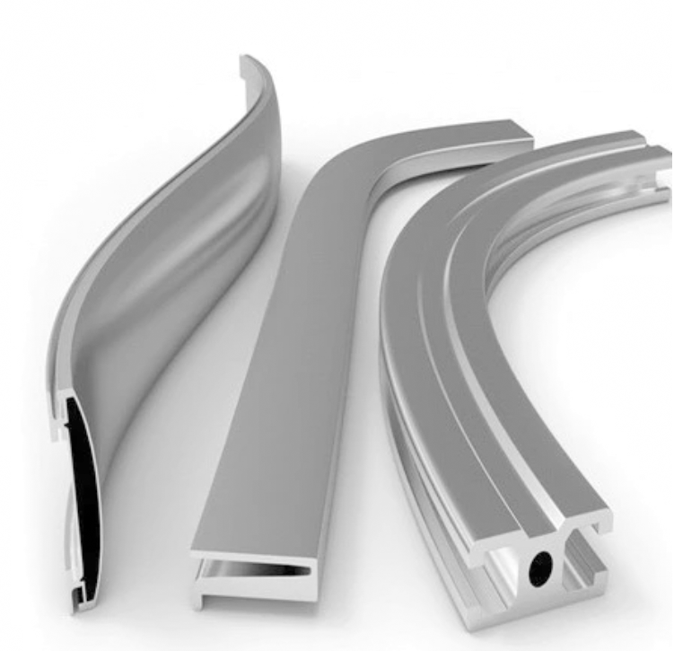 Bending Anodized Frame Smooth Texture Handrail Aluminum Profile 