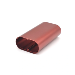 Ellipitical Aluminum Tube Red Anodizing Customized Extrusion Profile