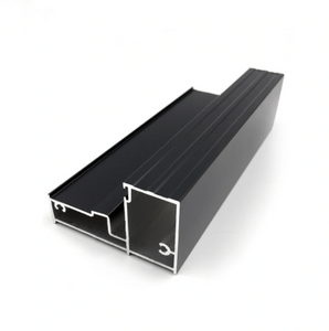 Balustrade Black Powder Coated Frame Aluminum Profile Extrusion 